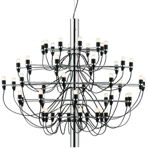 FLOS lampe à suspension 2097/50 (Chrome avec ampoules givré - Acier)Vendu parmyareadesign