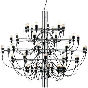 FLOS lampe à suspension 2097/50 (Chrome avec ampoules claires - Acier)Vendu parmyareadesign
