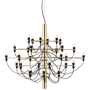 FLOS lampe à suspension 2097/30 (Laiton avec ampoules givré - Acier)Vendu parmyareadesign