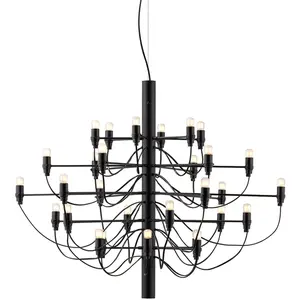FLOS lampe à suspension 2097/30 (Noir avec ampoules givré - Acier)Vendu parmyareadesign