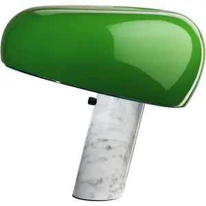 Comparateur de prix : Flos Flos - Lampe De Table Snoopy Marbre Blanc/Métal Vert - Vert
