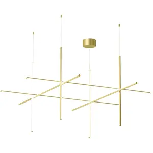 Flos COORDINATES S4-Suspension LED Barre Aluminium L176cm H92cm