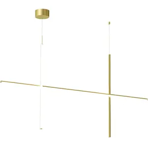 Flos COORDINATES S2-Suspension LED Barre Aluminium L176cmVendu parmyareadesign