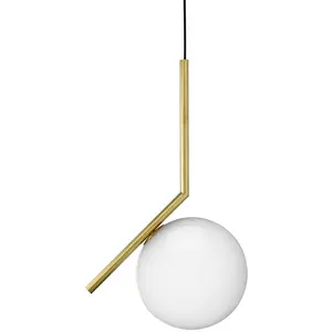Suspension design en laiton satiné 317 cm IC - Flos