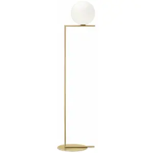 Comparateur de prix : Flos - Lampadaire IC - Métal - Verre soufflé - Designer Michael Anastassiades