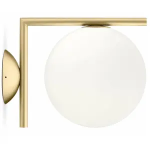 Comparateur de prix : Flos - Applique IC - Métal - Verre soufflé - Designer Michael Anastassiades