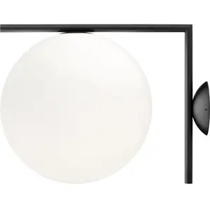 Comparateur de prix : Applique design en acier noir 30 cm IC - Flos