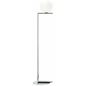 Comparateur de prix : Lampadaire design en acier chromé 135 cm IC - Flos