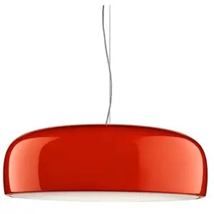 FLOS lampe à suspension SMITHFIELD PRO S à LED avec DIMMER DALI (Rouge - Méthacrylate / aluminium) pas cher