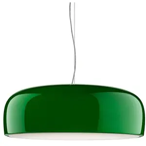 FLOS lampe à suspension SMITHFIELD PRO S à LED (Vert - Méthacrylate / aluminium)