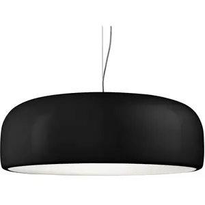 FLOS lampe à suspension SMITHFIELD PRO S à LED (Noir brillant - Méthac...