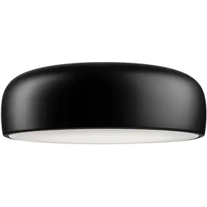 FLOS lampe au plafond plafonnier SMITHFIELD PRO C à LED (Noir mat - Mé...
