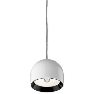 FLOS lampe à suspension WAN S (Blanc - Aluminium)