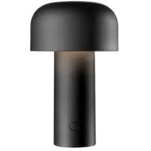 Lampe de table rechargeable design noir mat Bellhop - Flos pas cher