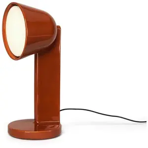 Lampe de table en céramique rouge rouille 50 cm Céramique Side - Flos
