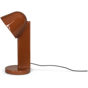 Lampe de table en céramique rouge rouille 50 cm Céramique Down - Flos