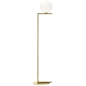 Comparateur de prix : Lampadaire en or 24k et globe en verre IC F1 Anniversary - Flos