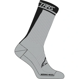 Comparateur de prix : Alpinestars Merino 24 Chaussettes de vélo, noir-gris, taille S pour Hommes