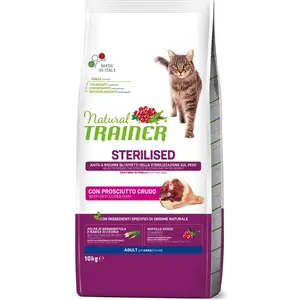 Trainer Natural Stérilisé Adulte avec Jambon Cru et Fibre de Pois 10 Kg, 10000 GR pas cher
