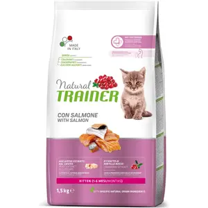 Trainer Kitten Nourriture pour Chaton, 1 à 6 Mois, avec Saumon, 1,5 kgVendu parzooplus