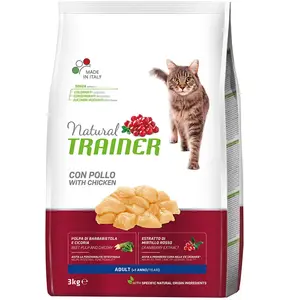 Comparateur de prix : Natural Trainer - Croquettes pour Chat Adulte avec Poulet - 3kg