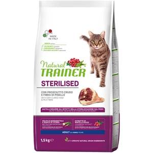 1,5kg Natural Trainer Cat sterilised avec jambon cru nourriture pour chat sec pas cher