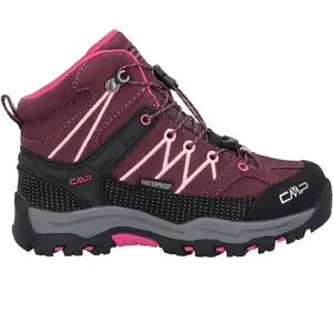 Chaussures CMP Kids Rigel Mid WaterProof violet noir rose enfant - 29 pas cher