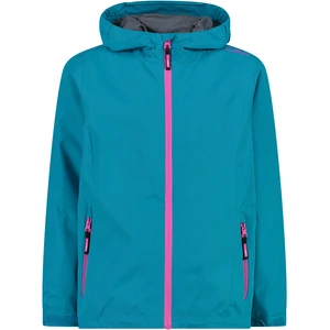 CMP - Girl's Jacket Fix Hood WP - Veste imperméable taille 110, turquoise pas cher