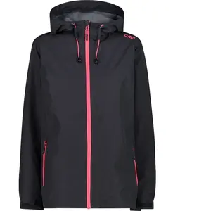 Veste imperméable à capuche femme CMP Noir 4XL 39X6636-01UE pas cher