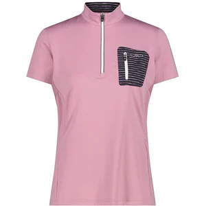 T-shirt à demi-zip femme CMP 3C89456T-C602 Rose 3XL pas cher