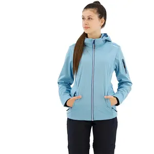 Cmp Veste imperméable à capuche femme bleu XL pas cher