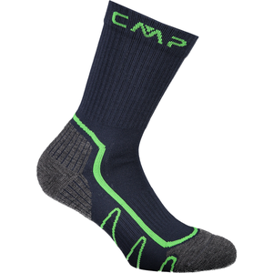 Comparateur de prix : CMP - Chaussette de randonnée Poly Mid, B.Bleu-Vert Fluo, 43/45