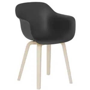 Magis Fauteuil Substance Plywood (Noir - Frêne Naturel Et Polypropylèn... pas cher