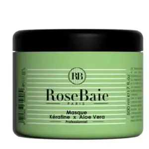 Comparateur de prix : Rosebaie Masque hydratant - Kératine & aloe vera - Cheveux fragilisés - 500 ml