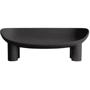 Driade - Canapé de jardin 2 places Roly Poly - Noir - Polyéthylène - D... pas cher