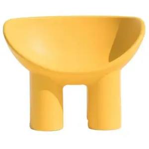 Driade - Fauteuil Roly Poly - Jaune - Polyéthylène - Designer Faye Toogood pas cher
