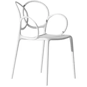 Driade - Fauteuil empilable Sissi - Blanc - Polyéthylène - Designer Lu... pas cher