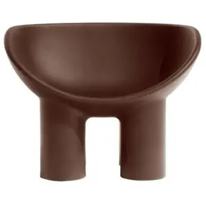 Driade - Fauteuil Roly Poly - Marron - Polyéthylène - Designer Faye Toogood pas cher
