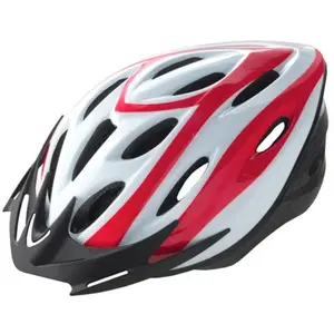 Wag Casque Rider Out-Mould Blanc/Rouge 54-58cm pour VTT et Route, Certifié EN1078Vendu parbikeinn