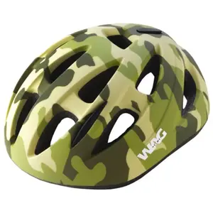 Wag Casque Vélo Enfant Vert Camouflage Mat Taille S (52-56 cm) - Certifié EN1078 pas cher