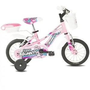 Myland Vélo pour Enfants Super Bunny 12' Rose avec Cadre en Acier et Freins V-BrakeVendu parbikeinn
