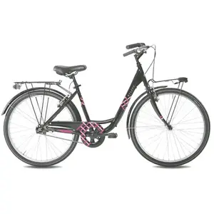 Myland Vélo de Ville Vicolo 26.1 L Noir/Fuchsia, Taille S, Roues 26''Vendu parbikeinn