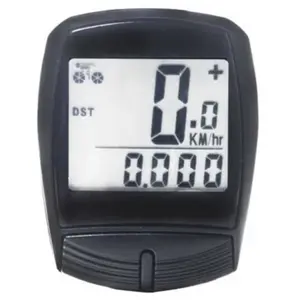 Wag Compteur de vélo sans fil noir 13 fonctions avec supports inclusVendu parbikeinn