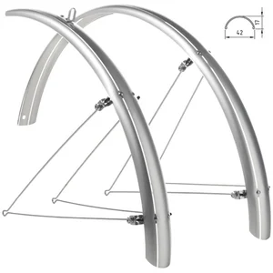 Wag Crsitina 28´´ X 42 Mm Mudguard Set Argenté 28´´ pas cher