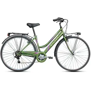 Myland Vélo de ville femme 28' Vert-Violet avec dérailleur Shimano 7V, Taille MVendu parbikeinn