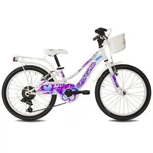 Myland Vélo City Fille 20 pour Enfants - Blanc avec Shimano 6V et Freins V-BrakeVendu parbikeinn