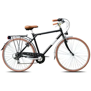 Comparateur de prix : Myland Vélo de Ville Corso 28.4 Noir, Taille L, Roues 28', Shimano 7V