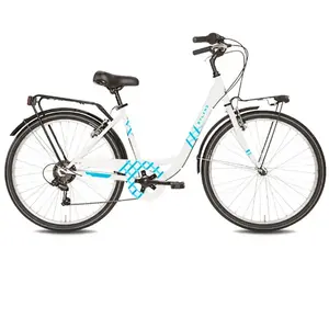 Myland Vélo Vicolo 24.1 Blanc-Bleu, Roues 24', Cadre Acier Hi-ten, Freins V-Brake, Sans VitessesVendu parbikeinn