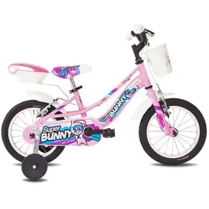 Myland Vélo pour Enfants Super Bunny 14 Rose avec Cadre en Acier et Freins V-BrakeVendu parbikeinn