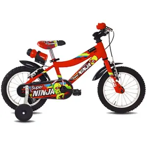 Myland Vélo pour Enfants Super Ninja 14' Rouge avec Cadre en Acier et Freins V-BrakeVendu paramazon